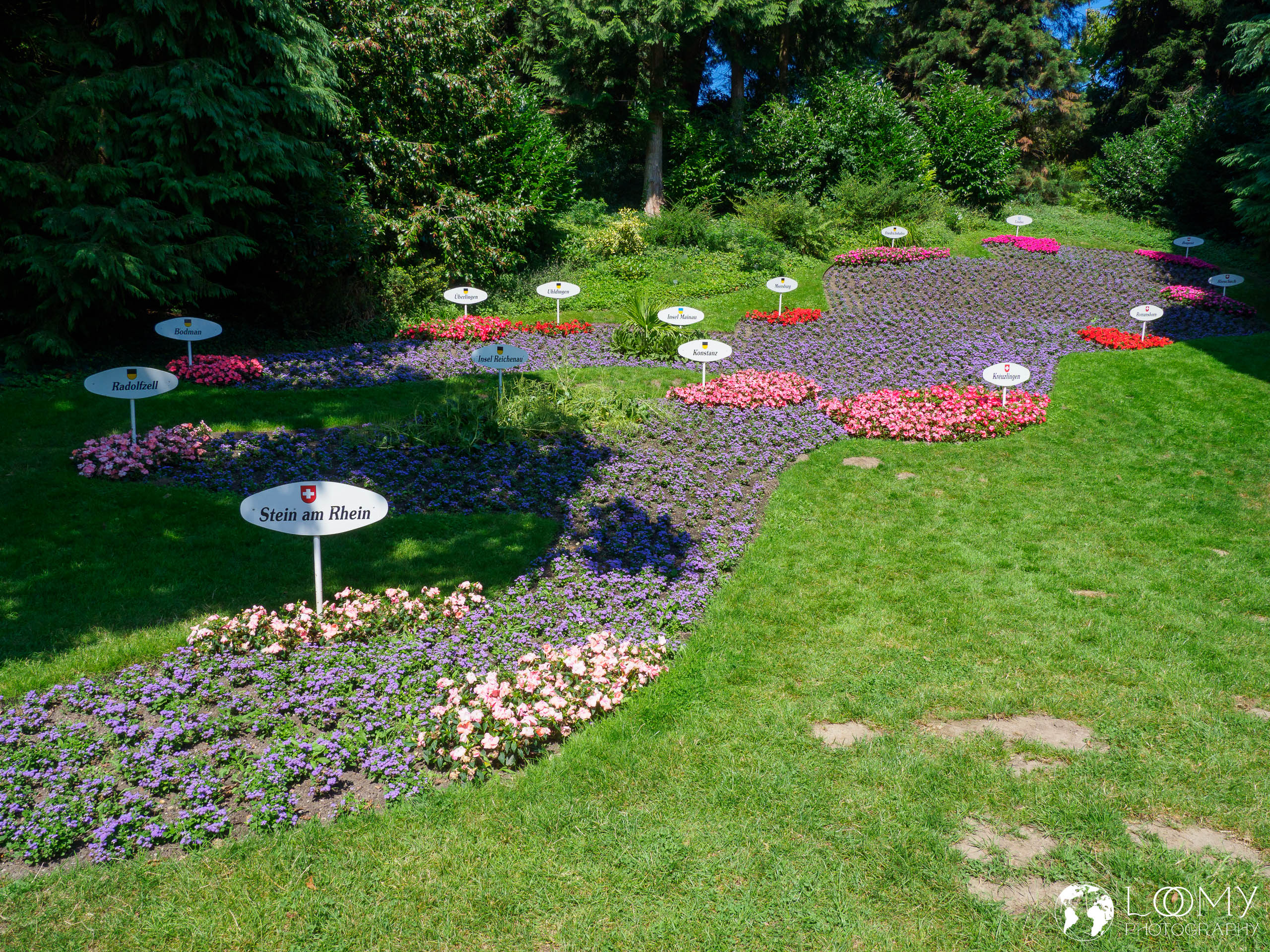 Blumenkarte des Bodensees