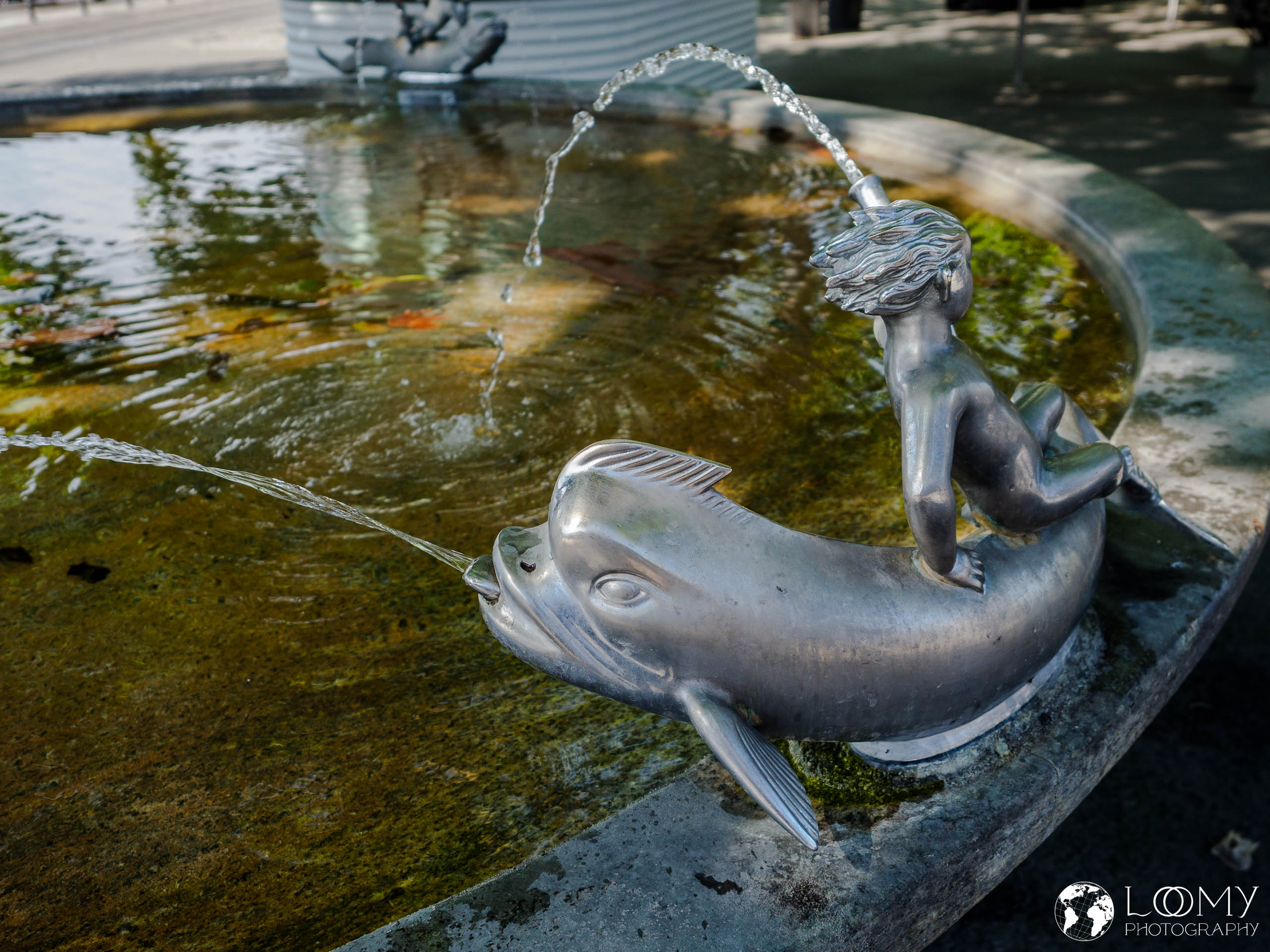 Brunnen mit drei Knaben