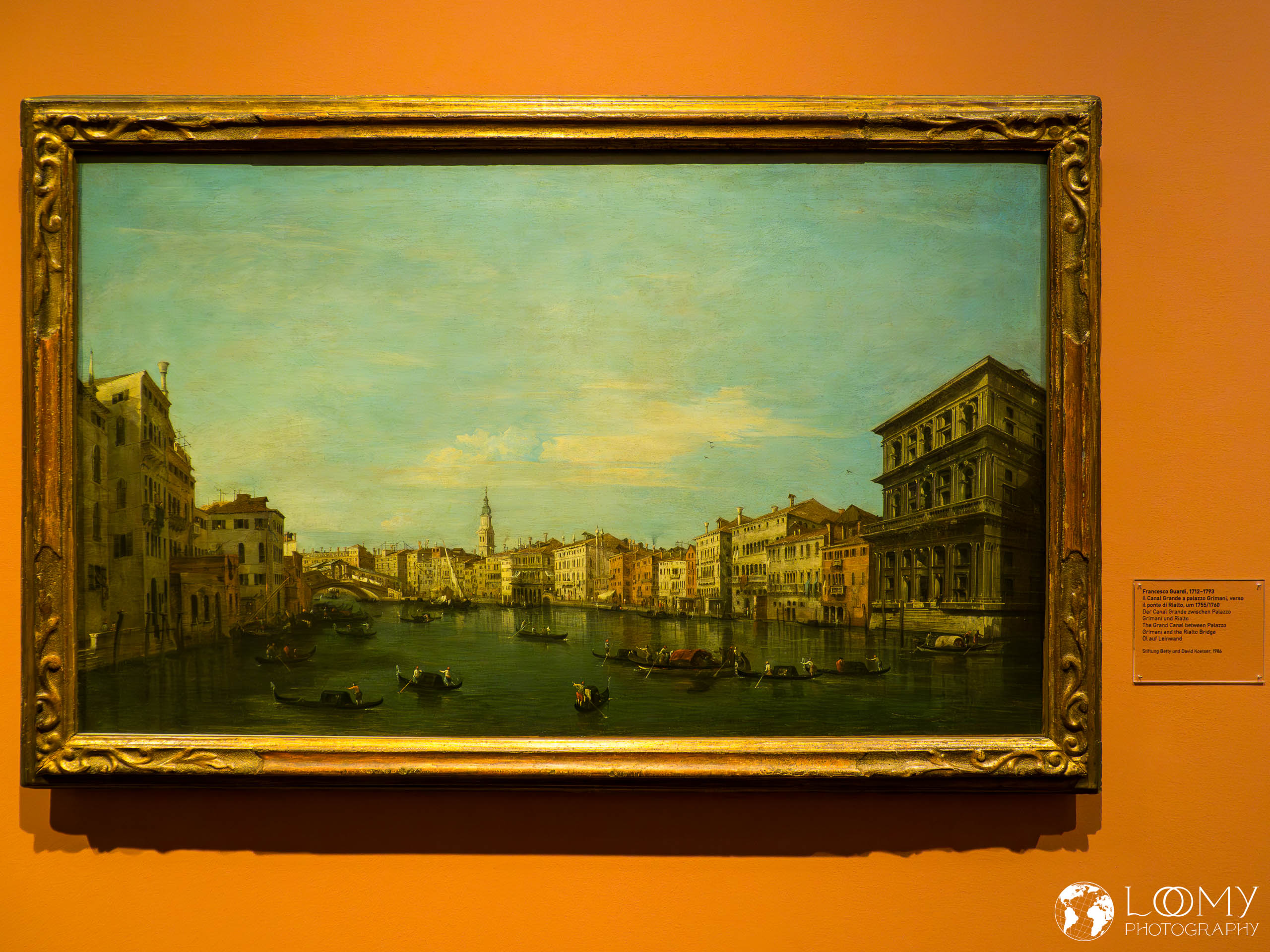 Der Canal Grande zwischen Palazzo Grimani und Rialto, 1755/60