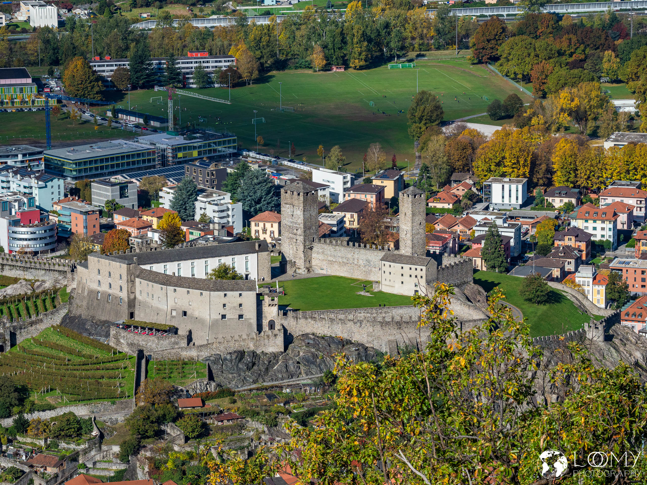 Blick auf das Castelgrande
