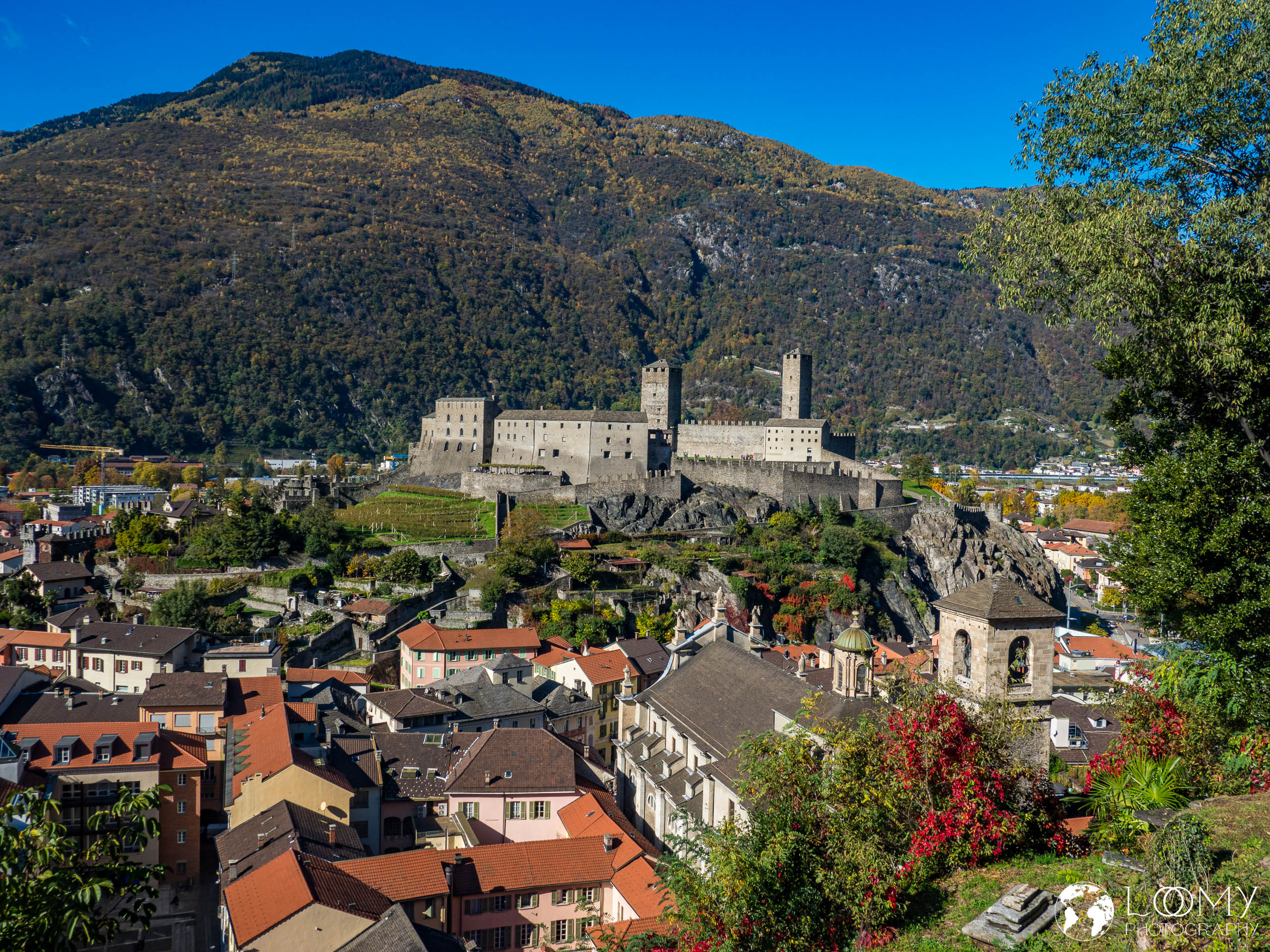 Blick auf das Castelgrande