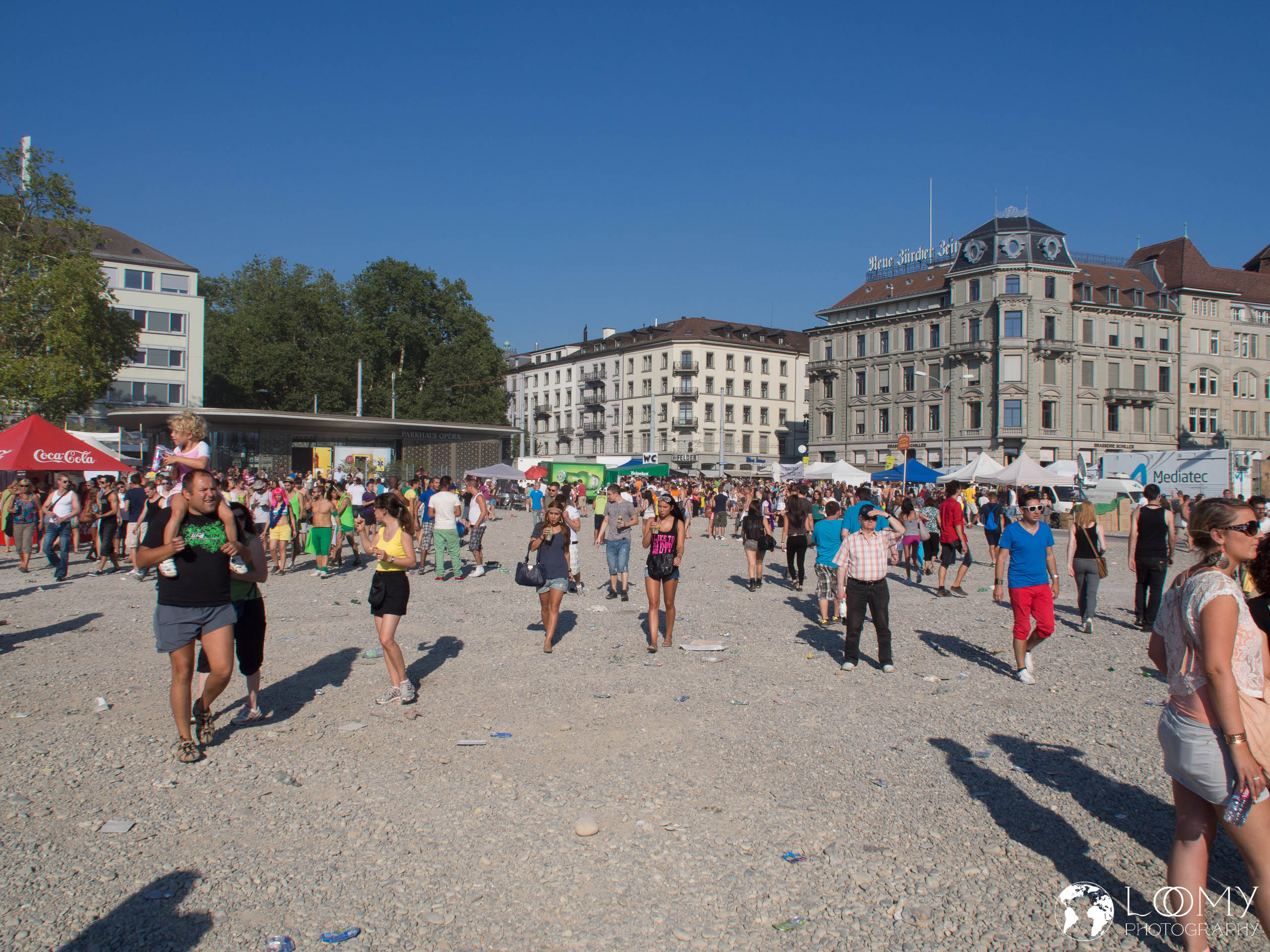 Abseits der Parade ist etwas mehr Platz