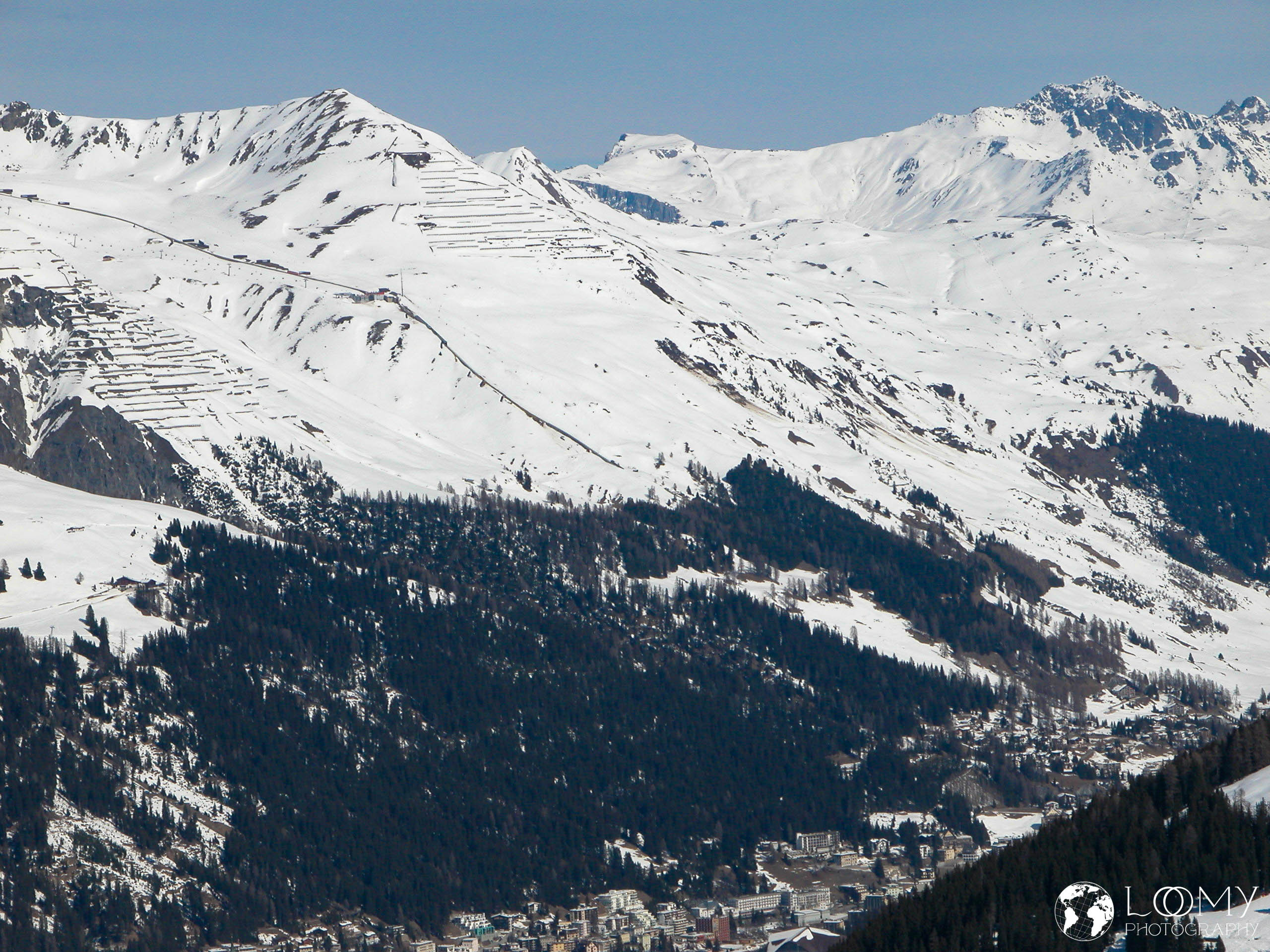 Blick auf Davos