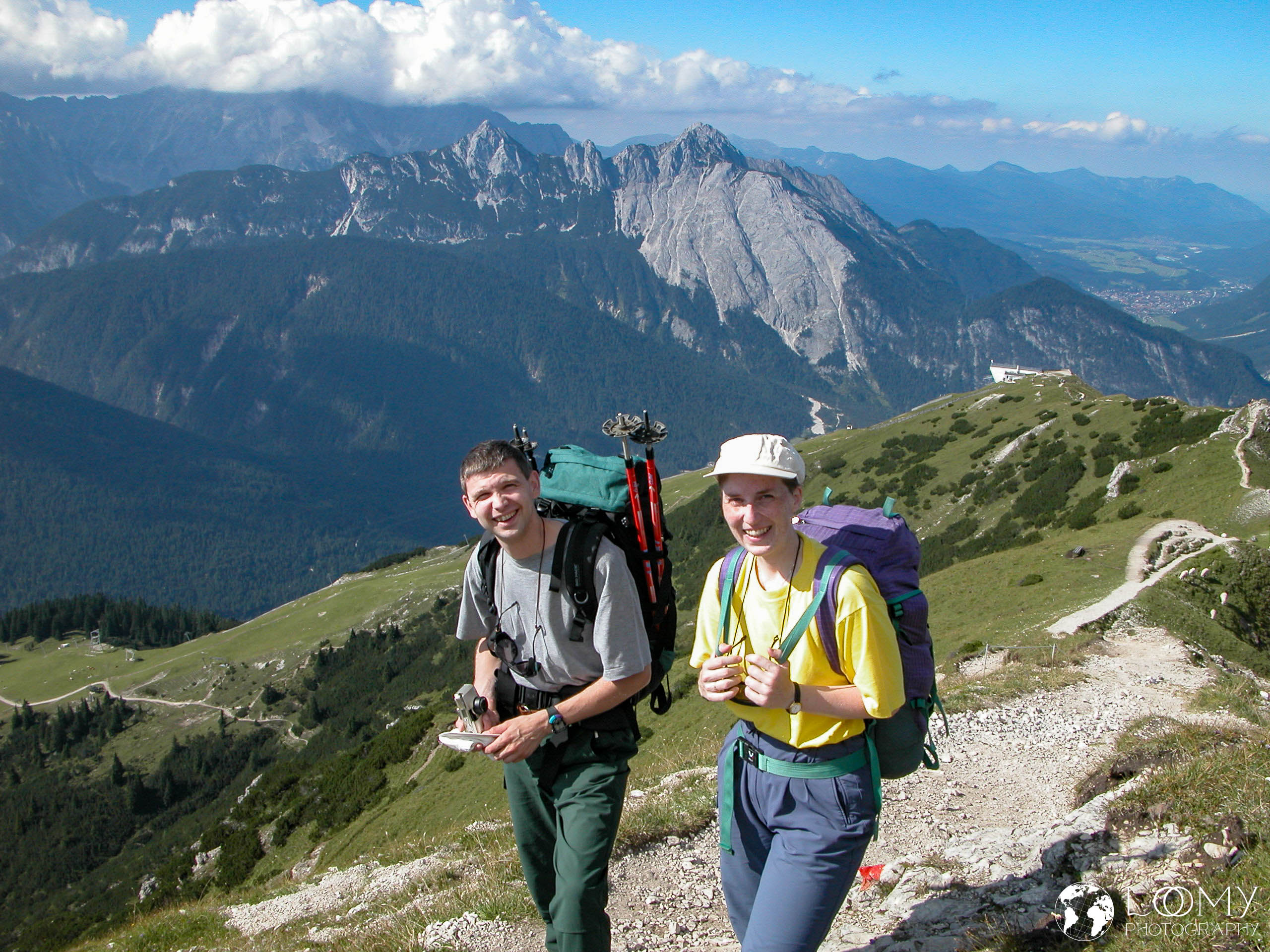 Jürgen und Karin kurz vorm Gipfel der Seefelder Spitze