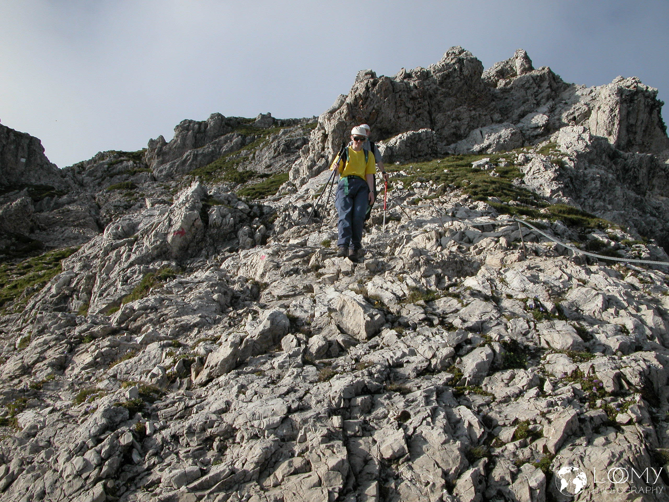 Karin am Weg zur Nördlinger Hütte