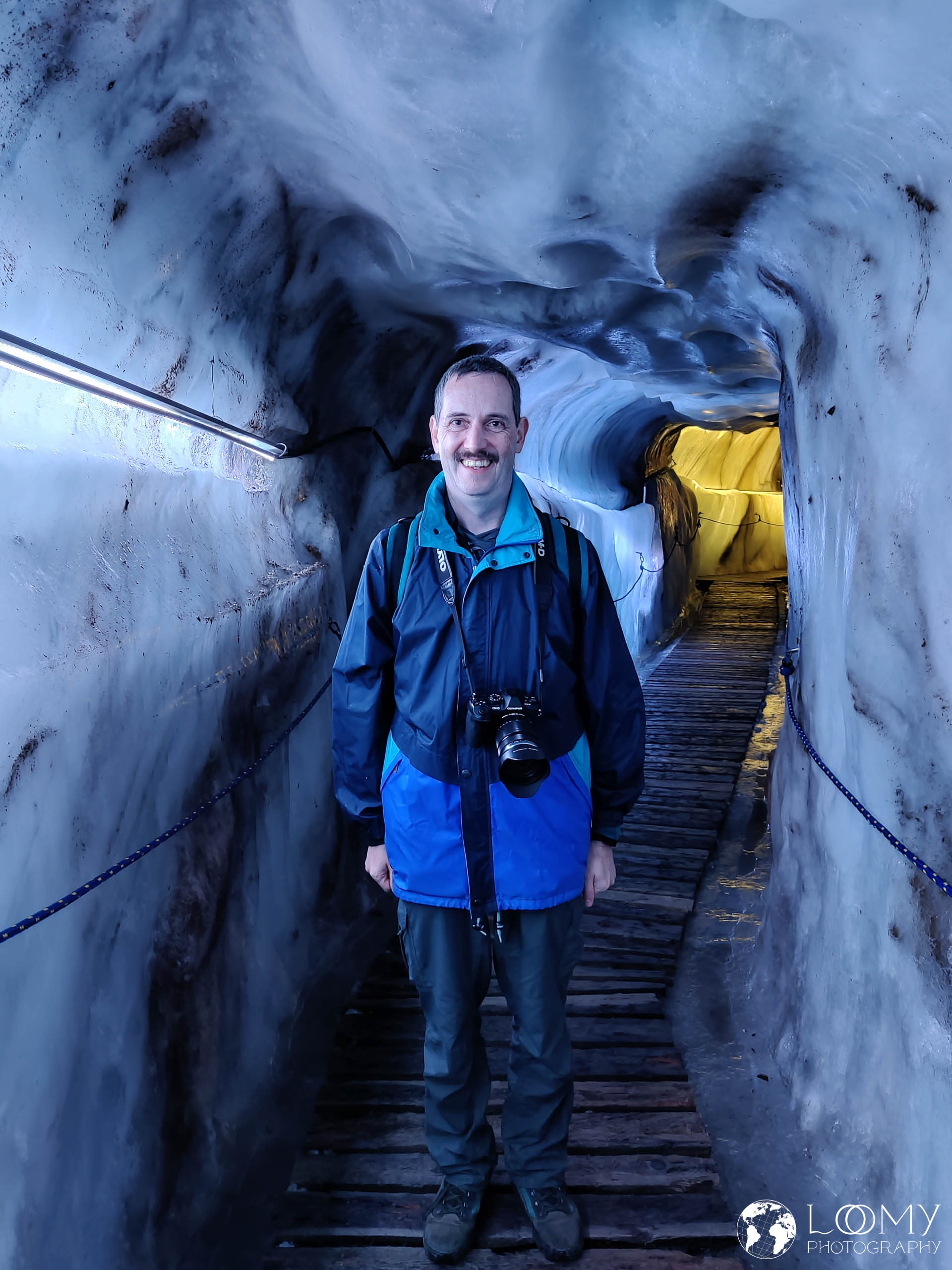 Begehbare Gletscherspalte