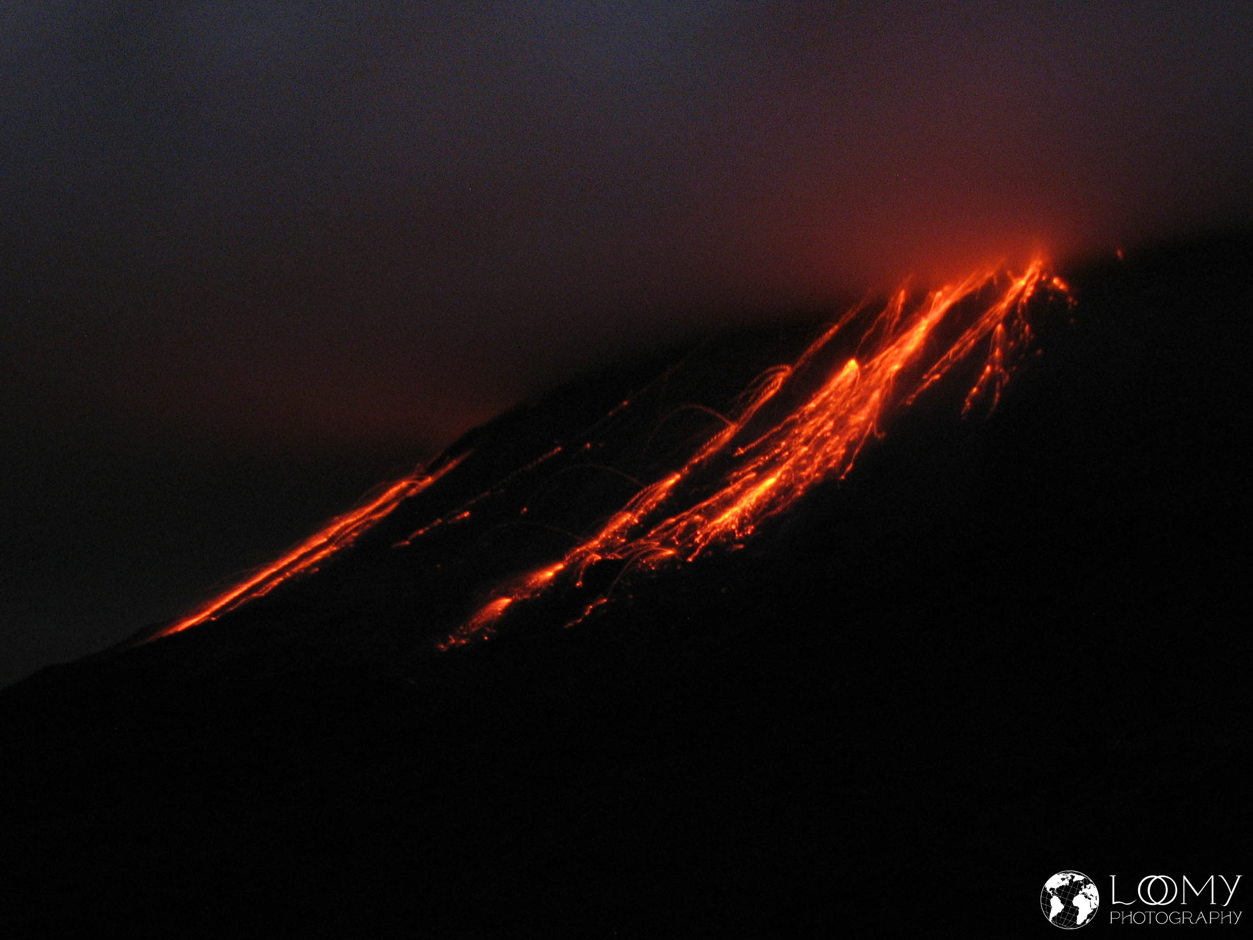 Lavastrom am Hang des Arenal