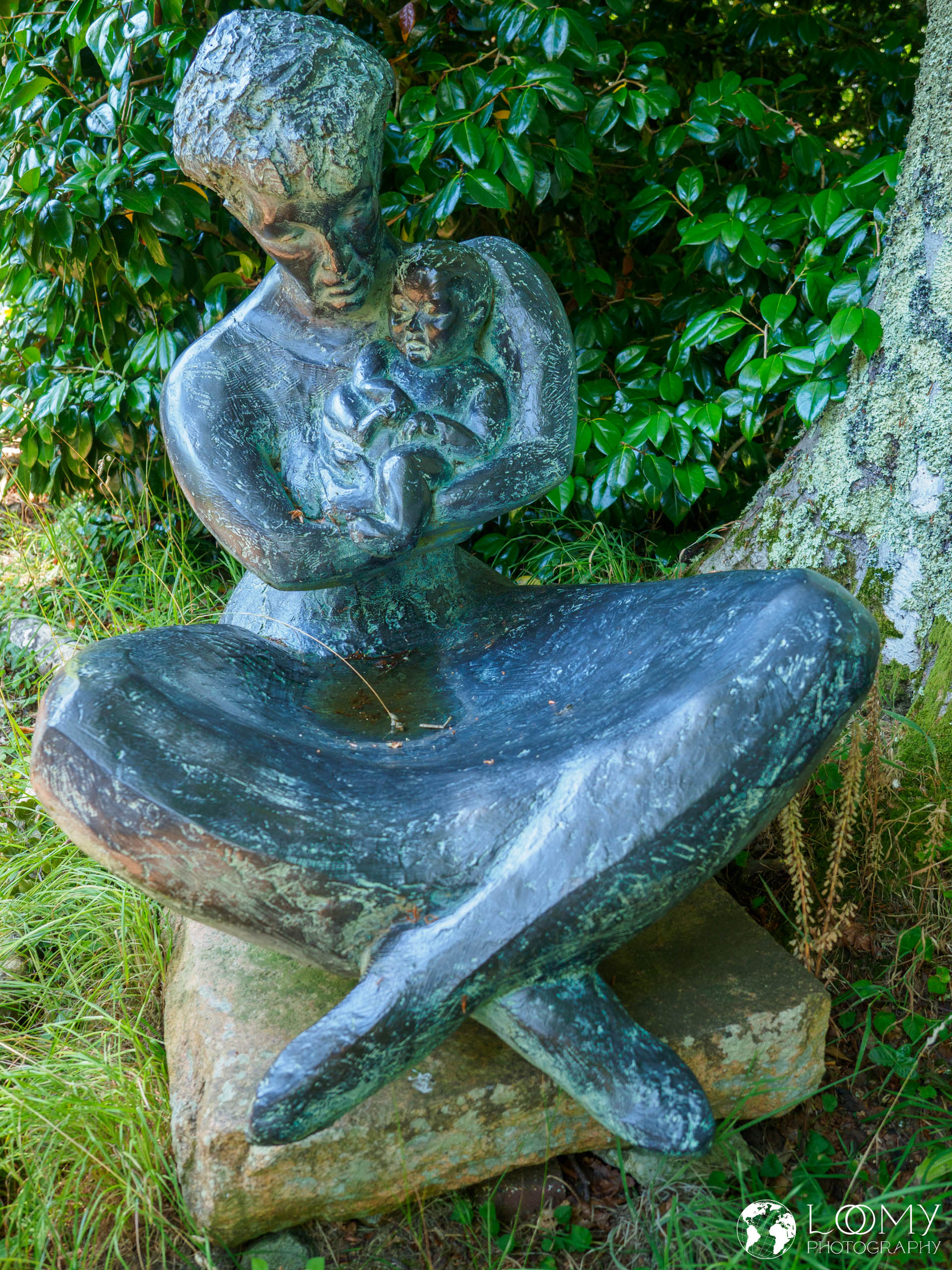 Grossmutter mit Enkel