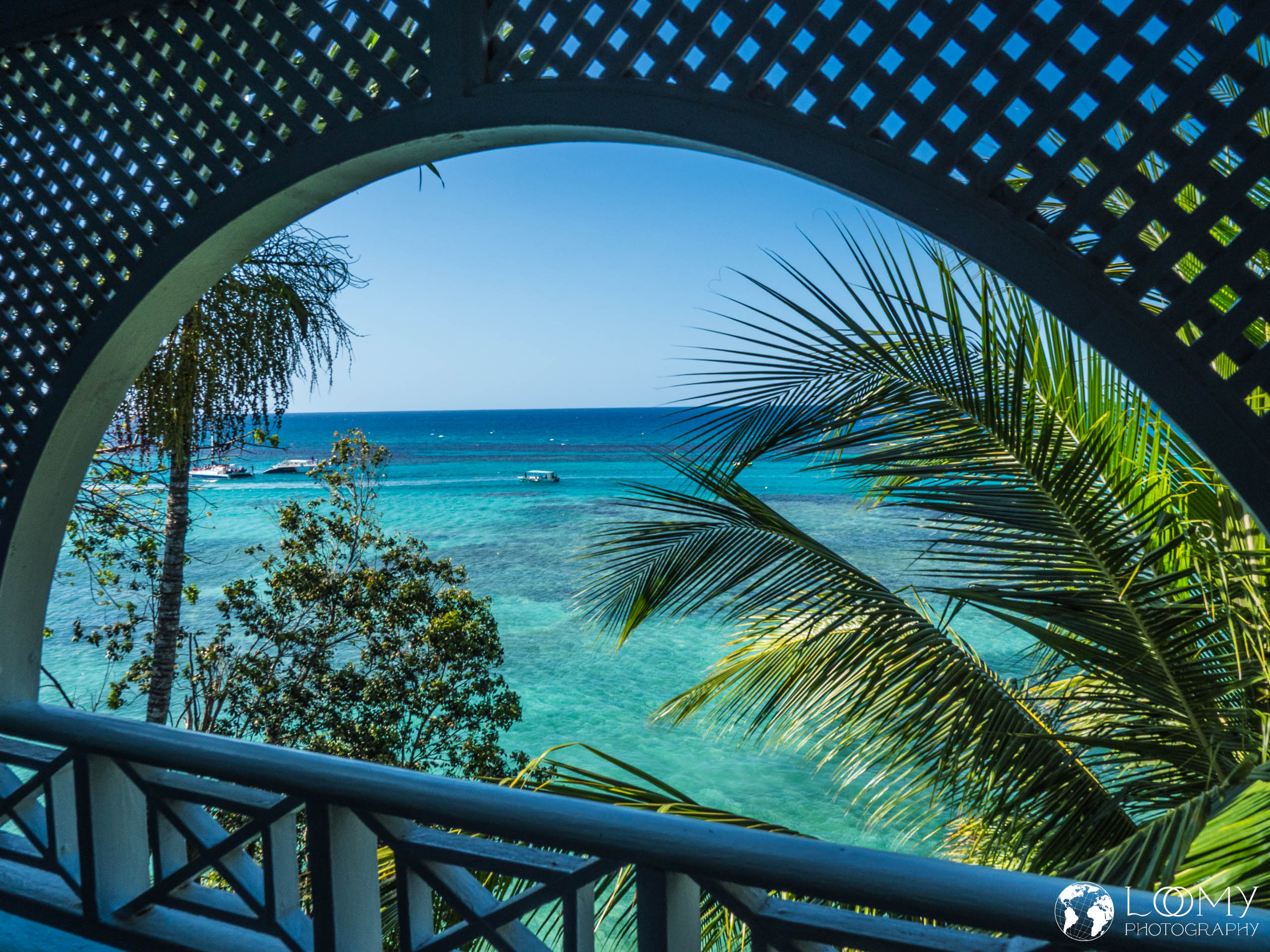Blick vom Balkon